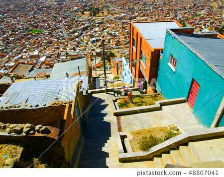 Houses of La Paz in Bolivia Houses of La Paz in Bolivia 48807041