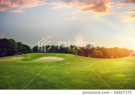 Golf course, launching point Golf course, launching point 48807375