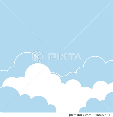 Cloud on blue sky landscape vector background - Stock Illustration ...