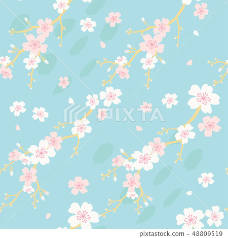 Cherry seamless pattern - Stock Illustration [48809519] - PIXTA