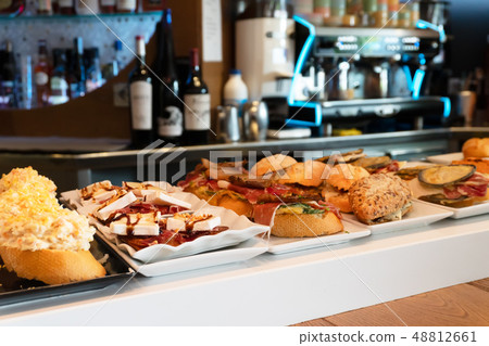 Pinchos, trditional spanish snacs Pinchos, trditional spanish snacs 48812661