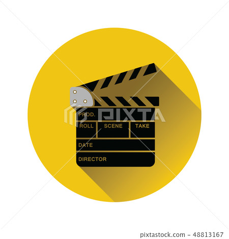Movie clap board icon Movie clap board icon 48813167