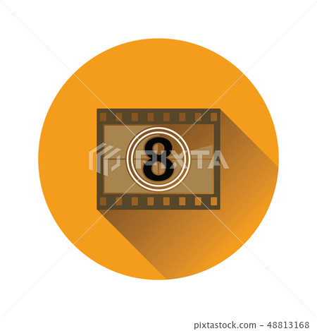 Movie frame with countdown icon 48813168