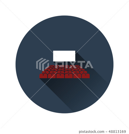 Cinema auditorium icon Cinema auditorium icon 48813169