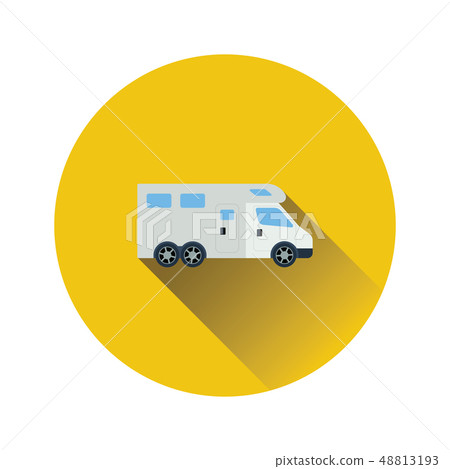 Icon of camping family caravan car - Stock Illustration [48813193] - PIXTA