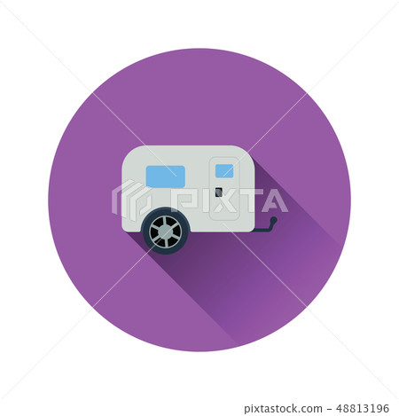 Icon of camping family caravan car Icon of camping family caravan car 48813196