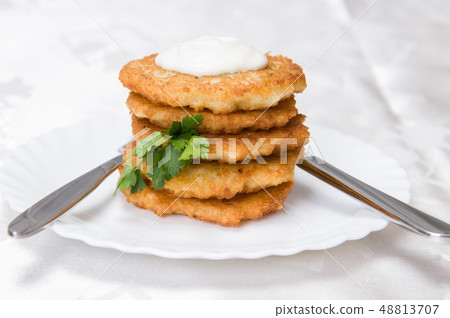 fried potato pancakes fried potato pancakes 48813707