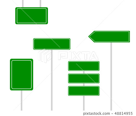 Road signs isolated 48814955