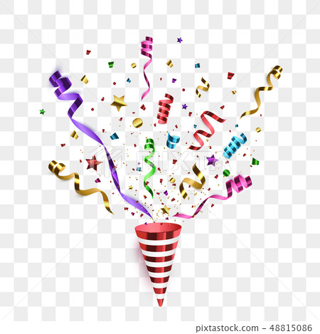Confetti isolated. Festive vector background Confetti isolated. Festive vector background 48815086