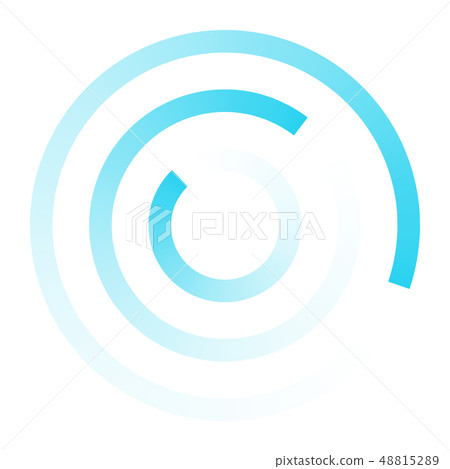 Sonar search icon isolated. Loading system.  48815289