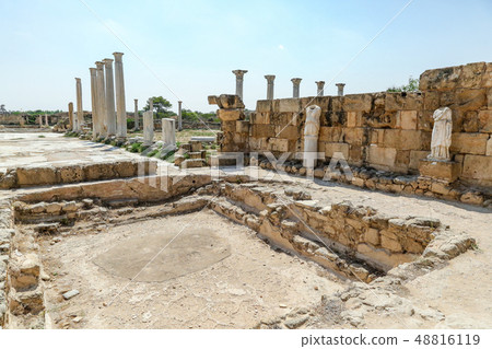 Salamis ruins, Famagusta, Northern Cyprus. Salamis ruins, Famagusta, Northern Cyprus. 48816119