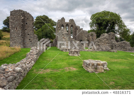 Ruins of Inch Abbey in Northern Ireland 48816371