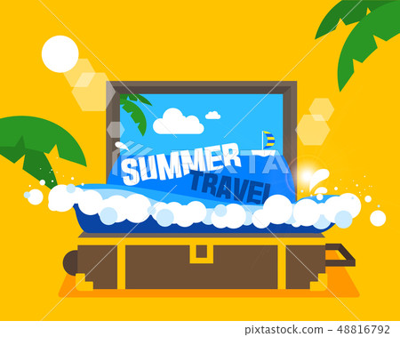 Summer travel illustration 48816792