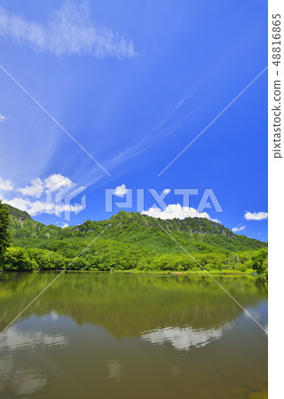 Togakushi and the mirror pond Togakushi and the mirror pond 48816865