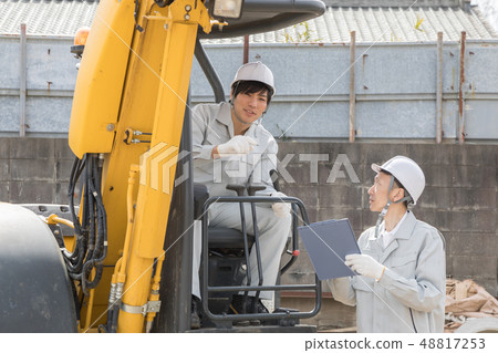 Heavy machine person Japanese Heavy machine person Japanese 48817253