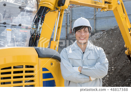 Heavy machine person Japanese Heavy machine person Japanese 48817388