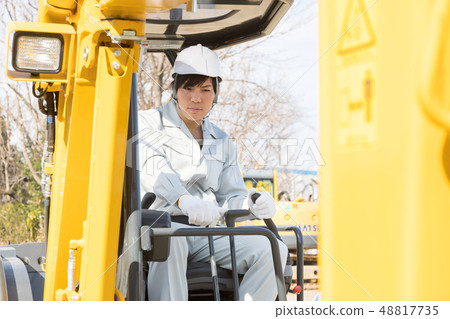 Heavy machine person Japanese Heavy machine person Japanese 48817735