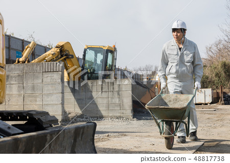 Construction site unicycle 48817738
