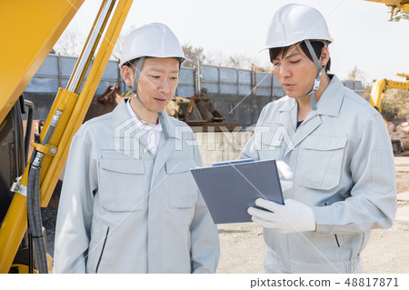 Heavy machine person Japanese Heavy machine person Japanese 48817871