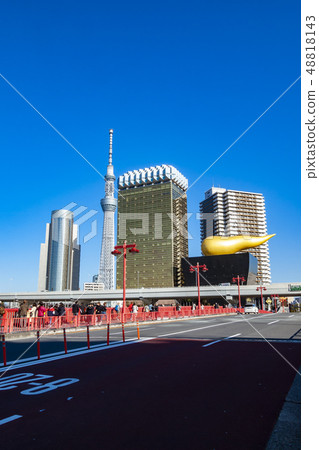 [Tokyo] Scenery of Asakusa Azumabashi 48818143