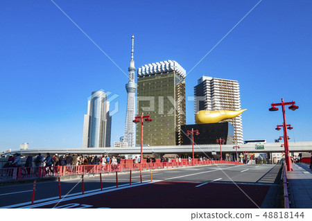 [Tokyo] Scenery of Asakusa Azumabashi 48818144