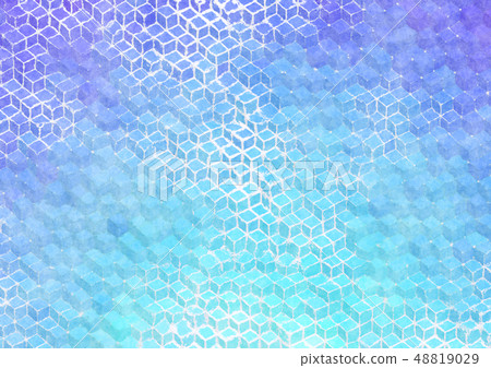幾何抽象水彩背景 幾何抽象水彩背景 48819029