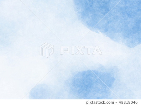 藍色水彩背景 藍色水彩背景 48819046