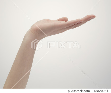 Women's hand pose material 48820061