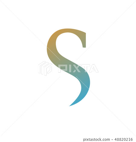 Abstract letter S colorful logo Abstract letter S colorful logo 48820216
