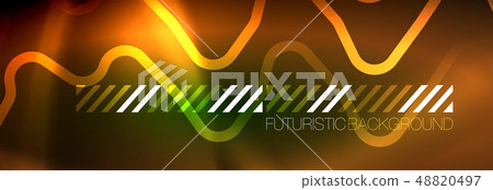 Shiny neon lights background, techno design, modern wallpaper for your project Shiny neon lights background, techno design, modern wallpaper for your project 48820497