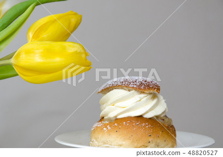Semla, swedish traditional pastry 48820527