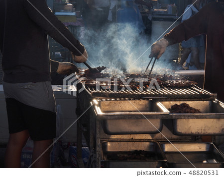 Guam, stall in the morning market of Dededo 48820531
