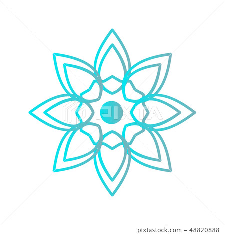 Spa logo with an abstract flower Spa logo with an abstract flower 48820888