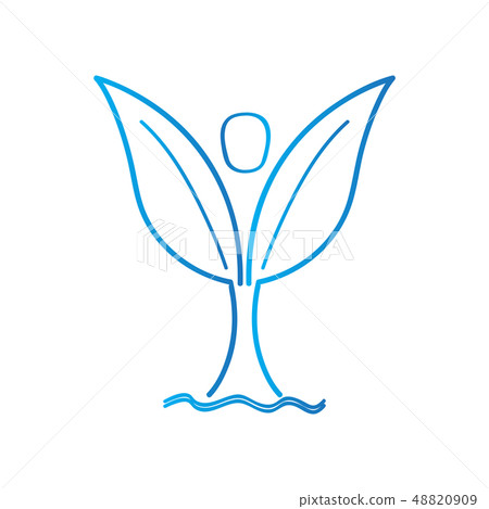 Spa logo with an abstract flower 48820909