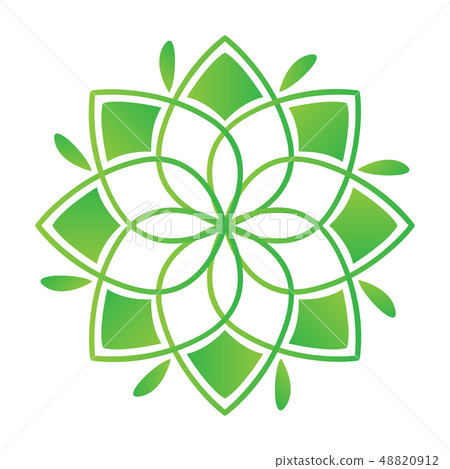 Isolated lotus flower icon Isolated lotus flower icon 48820912