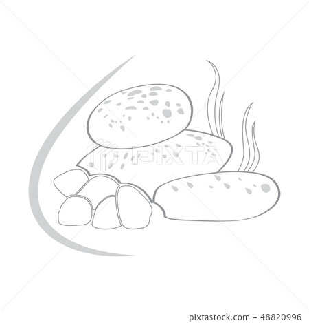 Isolated medicinal stones icon Isolated medicinal stones icon 48820996