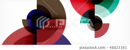 Round circles and triangles abstract background Round circles and triangles abstract background 48823161