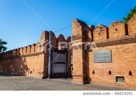 Tha Phae Gate Chiang Mai old city ancient wall Tha Phae Gate Chiang Mai old city ancient wall 48823291