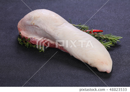 Raw beef tongue 48823533