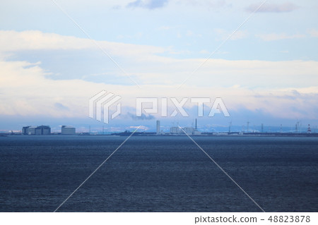 Ishikari Bay New Port seen from Otaru side 48823878