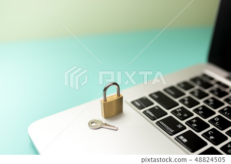 security, notebook, using laptop 48824505