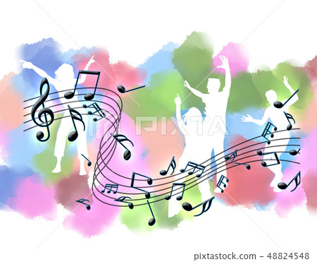 音樂樂譜得分五線譜音樂高音音樂 48824548