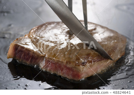 鐵板燒牛排切 48824641