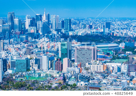 Tokyo city scenery Yoyogi · Shinjuku 48825649