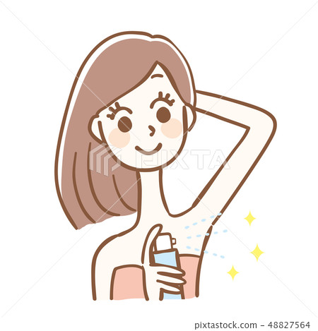 噴灑止汗女人 噴灑止汗女人 48827564