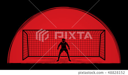 Goalkeeper standing action, Soccer player vector Goalkeeper standing action, Soccer player vector 48828152
