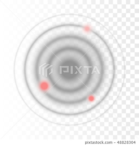 Sonar wave sign. Vector illustration. Radar icon 48828304