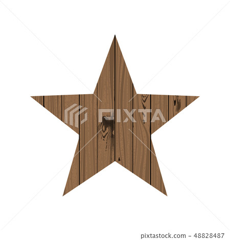 Star of wood. Star of wood. 48828487