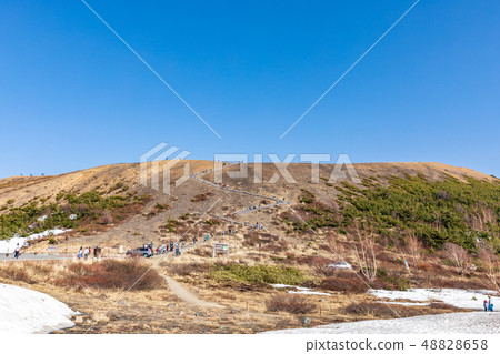福島縣福島市的Jobedaira火山口 福島縣福島市的Jobedaira火山口 48828658