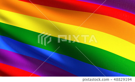 Gay flag, LGBT, or rainbow flag. Pride symbol Gay flag, LGBT, or rainbow flag. Pride symbol 48829194